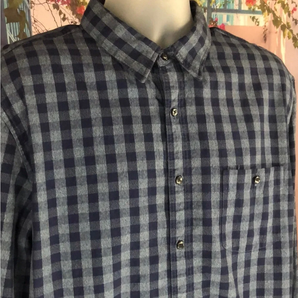 J. Crew Blue Checkered Gingham Button Down Shirt